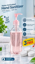 Sanitizer Tablets + Foam Pump Bottle | Easy & Portable