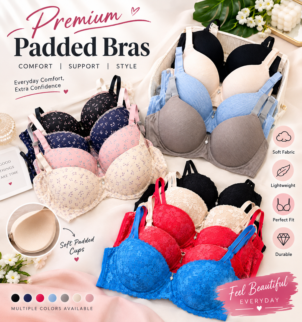 Premium Padded Bras for Women – Stylish, Comfortable & Everyday Wear