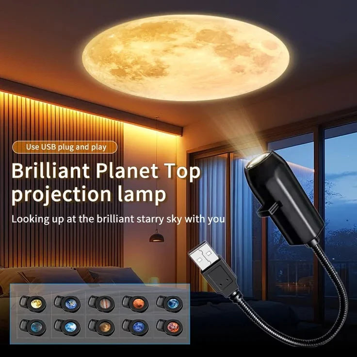 Galaxy Magic Moon Ceiling Lamp  🌙